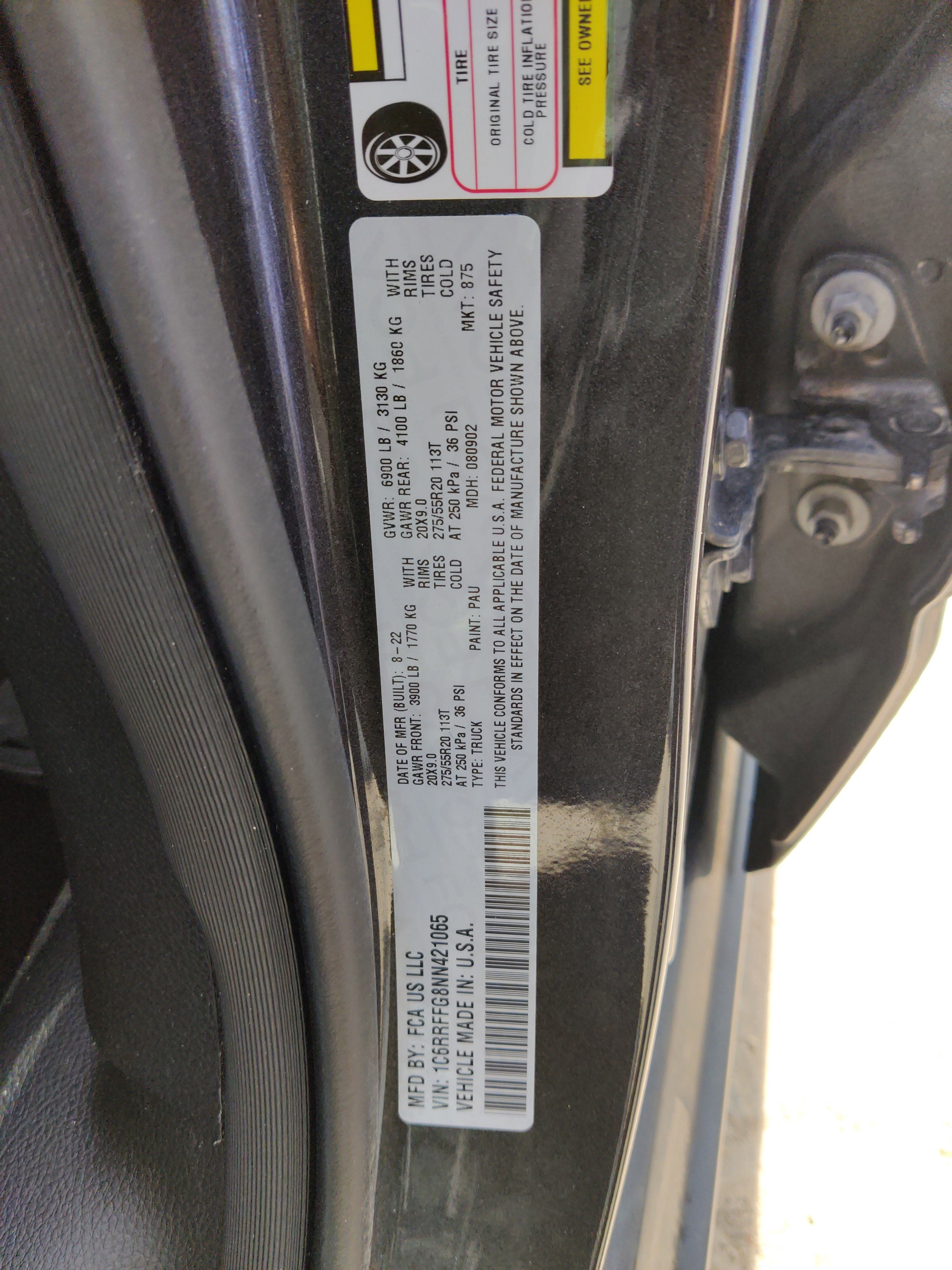 2022 RAM 1500 Big Horn Crew Cab 4x4 5'7' Box