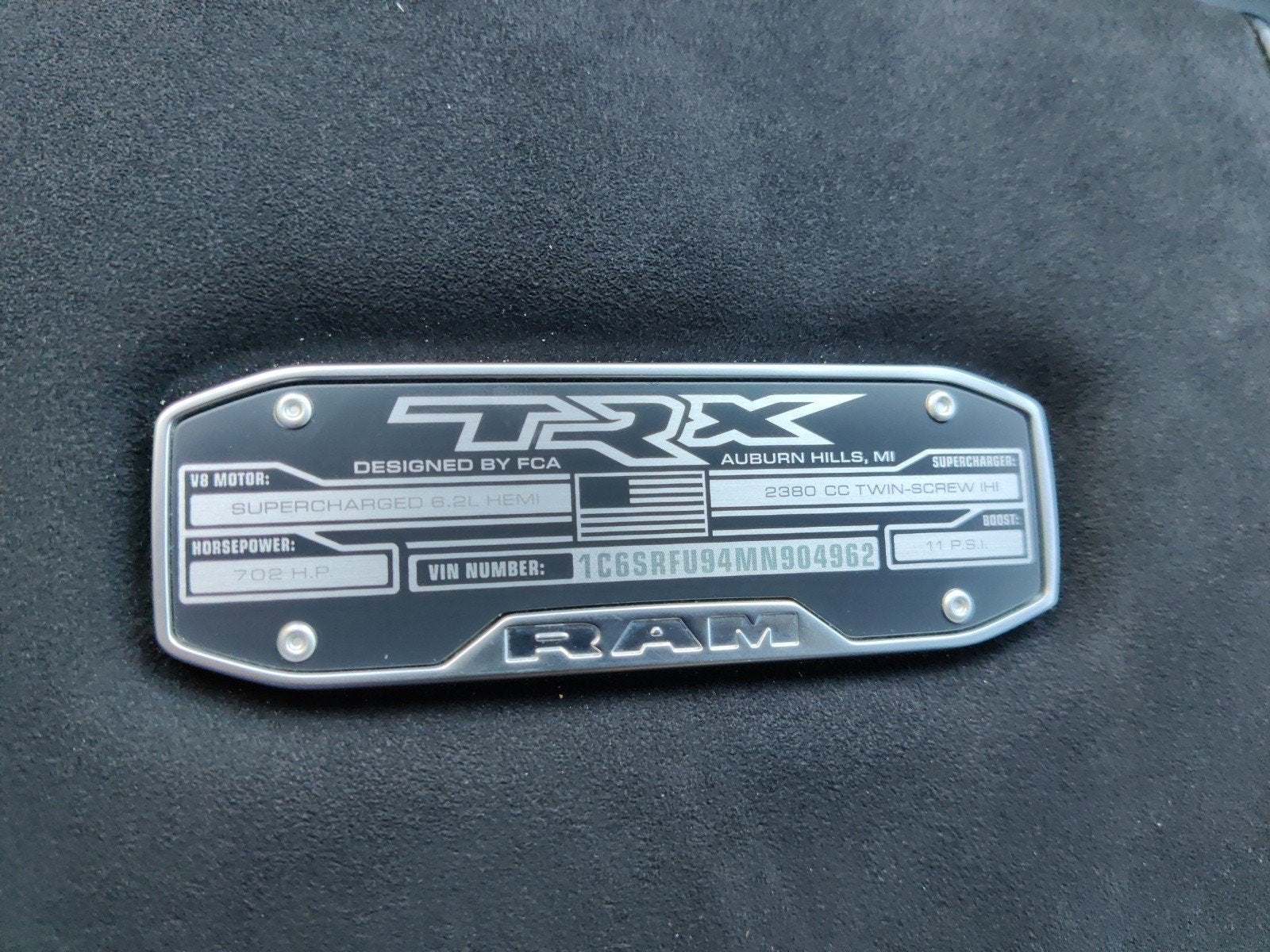 2021 RAM 1500 TRX Crew Cab 4x4 5'7' Box