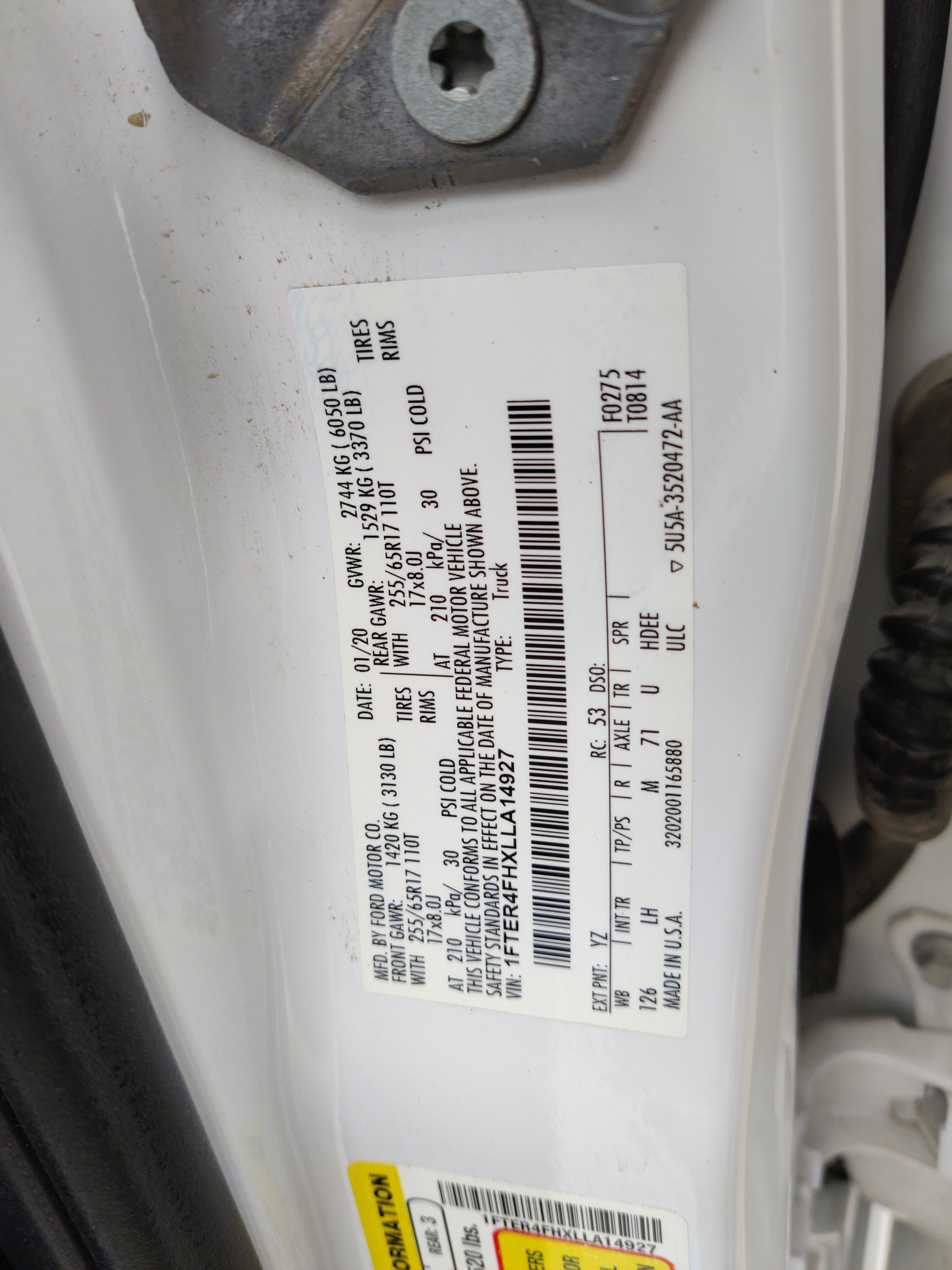 2020 Ford Ranger XLT