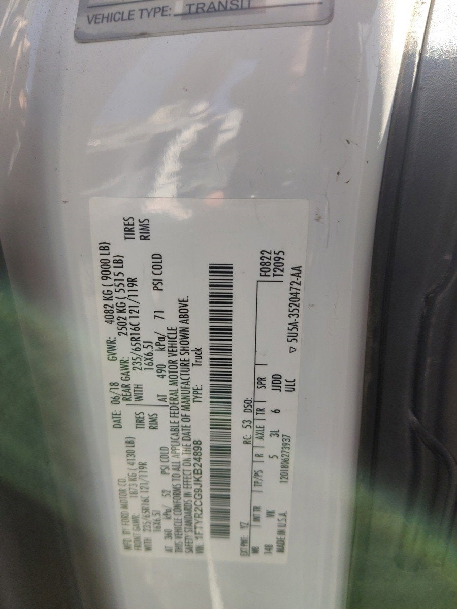 2018 Ford Transit-250 BASE