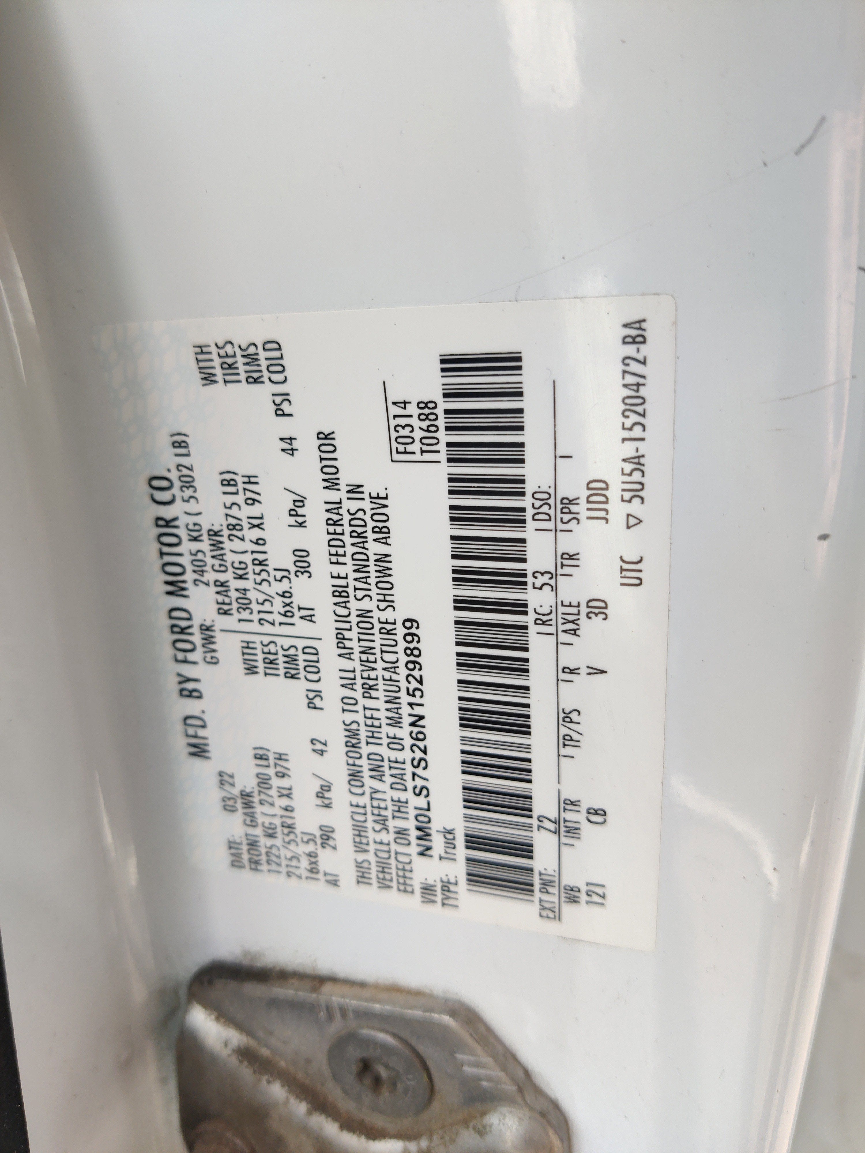 2022 Ford Transit Connect XL Cargo Van